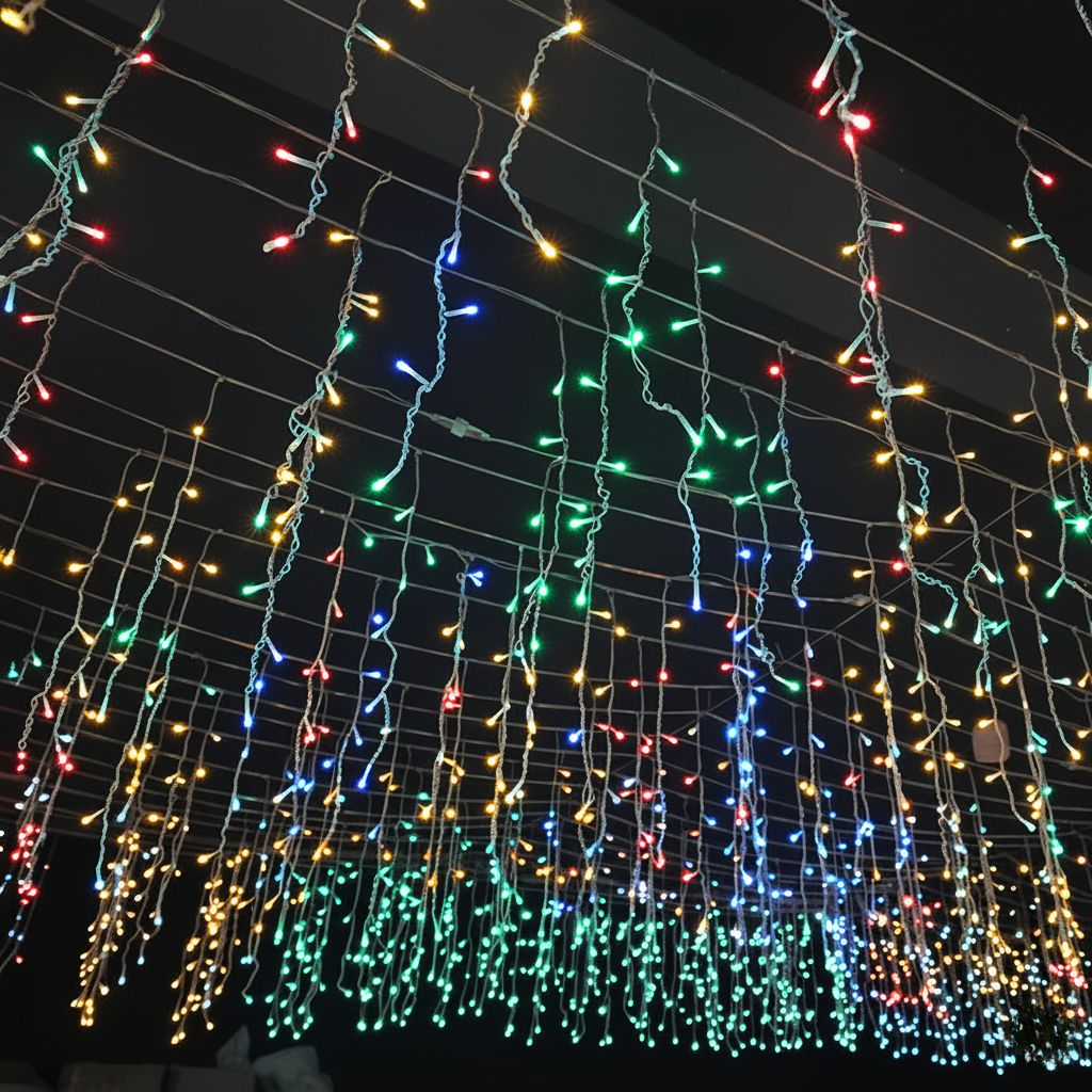Long Outdoor String Fairy Lights 50m Waterproof - Cofik
