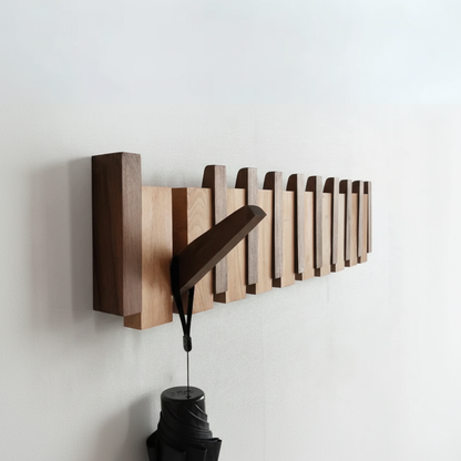 Traditional Wood Hall Tree Coat Rack - Cofik