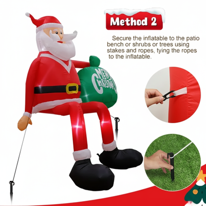 Large Inflatable LED Garden Gnome Decoration