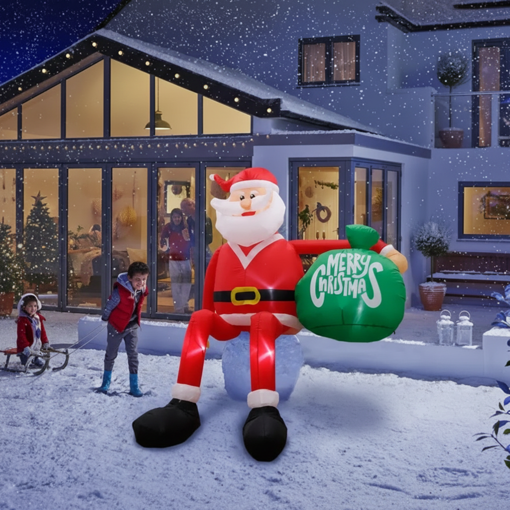 Large Inflatable LED Garden Gnome Decoration