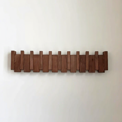 Traditional Wood Hall Tree Coat Rack