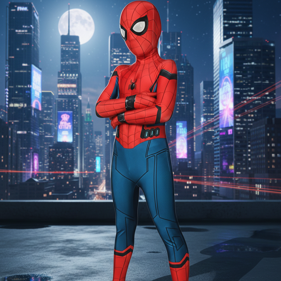 Authentic Superhero Dress Up Costume for Kids Adults