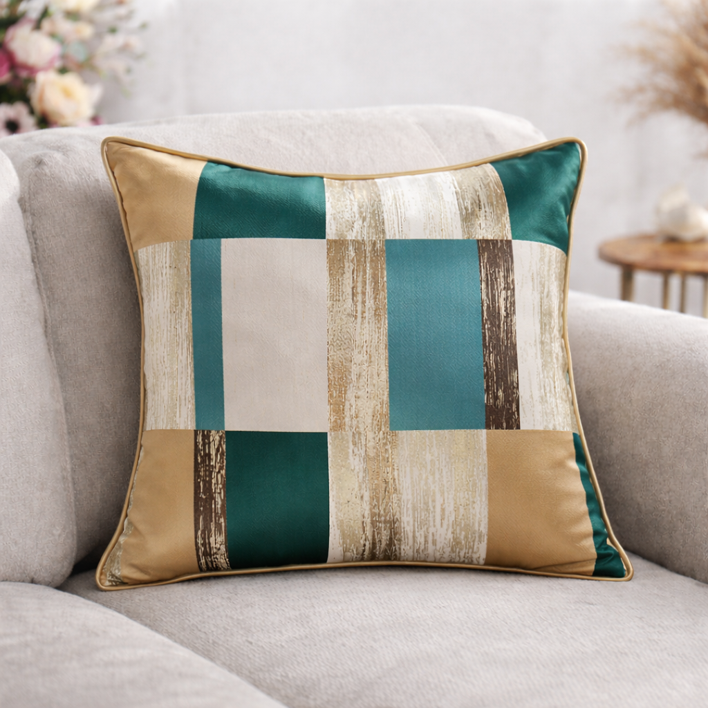 Gold Velvet Decorative Pillow Cover