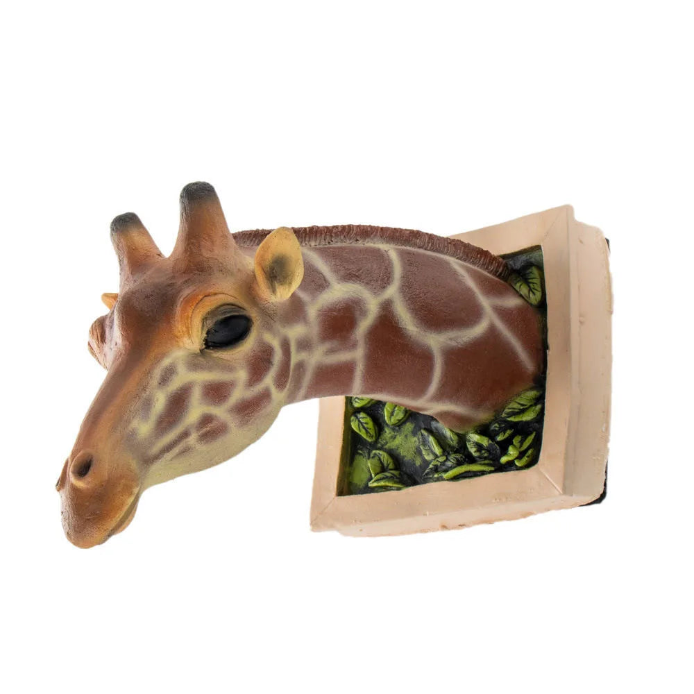 Realistic Giraffe Wall Art 3D Figure Decoration