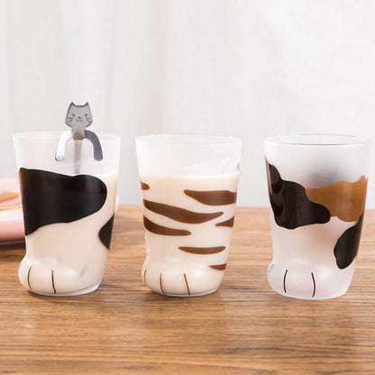 Clear Kitty Paw Coffee Mug
