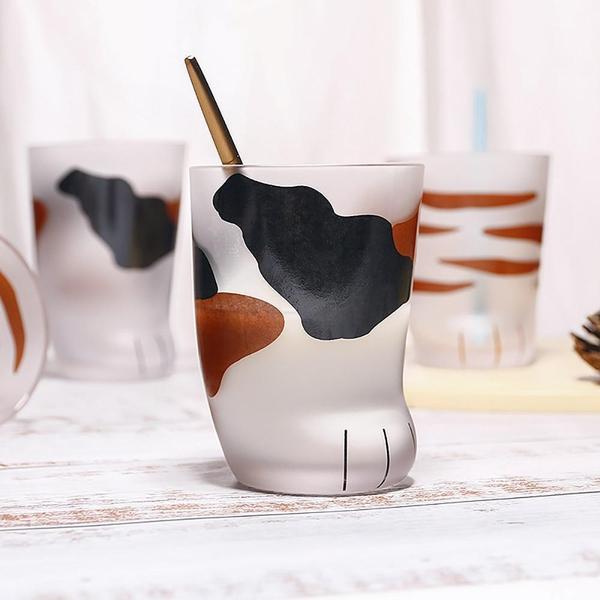 Clear Kitty Paw Coffee Mug