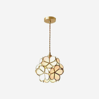 Elegant Glass Pendant Ceiling Light Adjustable Height