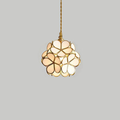 Elegant Glass Pendant Ceiling Light Adjustable Height - Cofik
