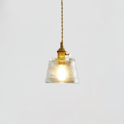 Elegant Clear Glass Hanging Lamp For Home Decor