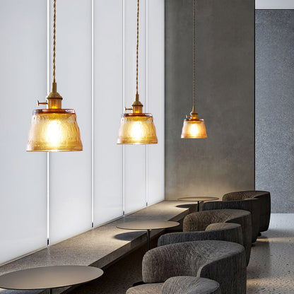 Elegant Clear Glass Hanging Lamp For Home Decor