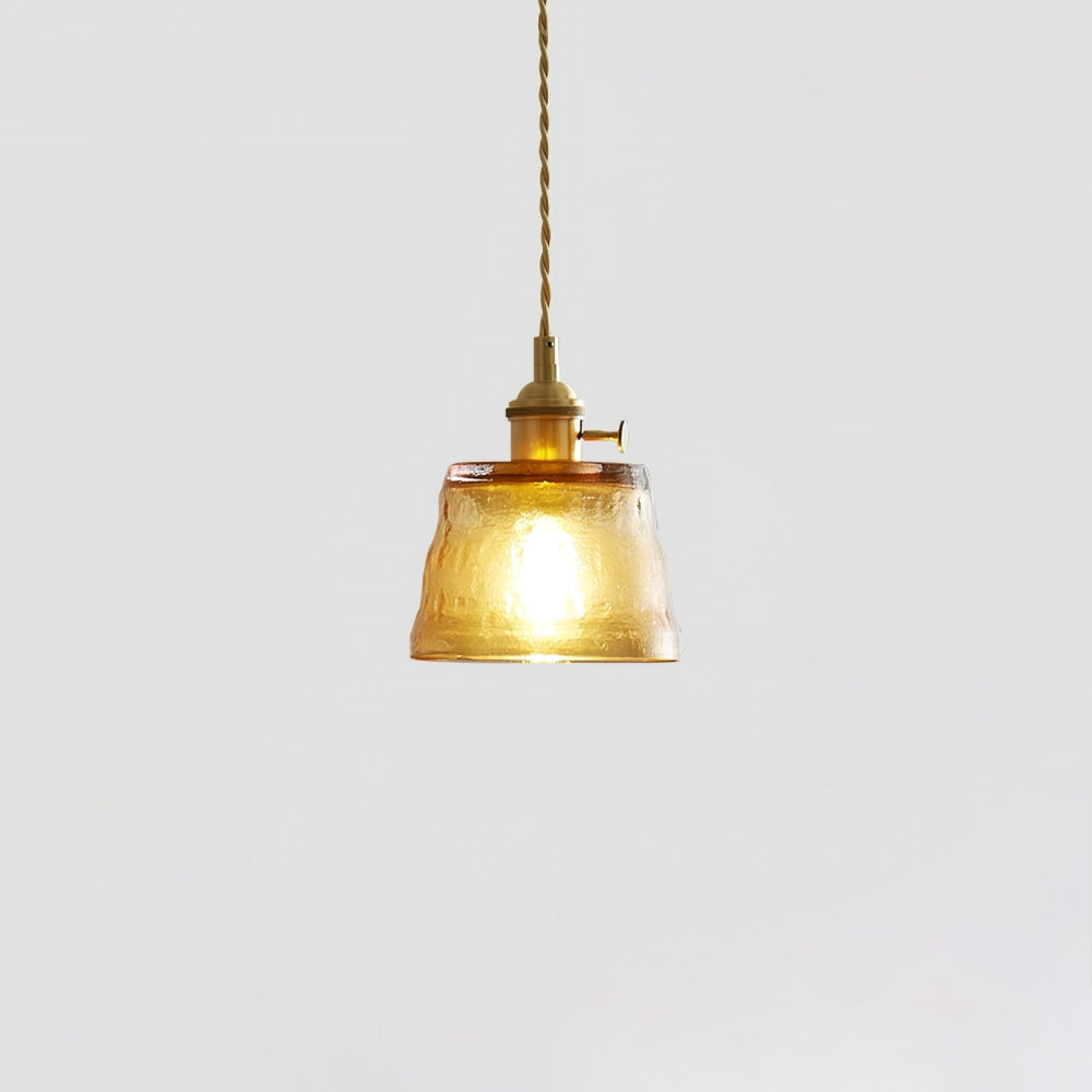 Elegant Clear Glass Hanging Lamp For Home Decor