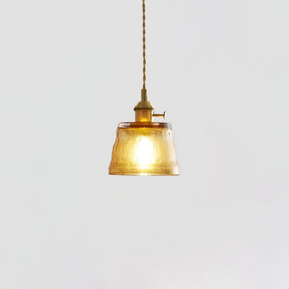 Elegant Clear Glass Hanging Lamp For Home Decor