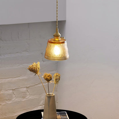 Elegant Clear Glass Hanging Lamp For Home Decor