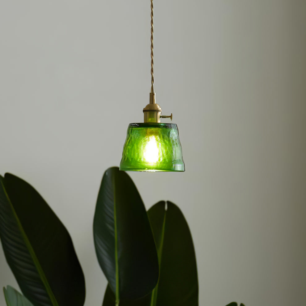 Elegant Clear Glass Hanging Lamp For Home Decor