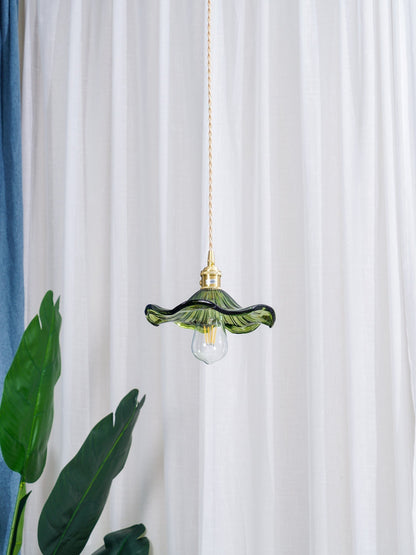 Elegant Glass Floral Hanging Light