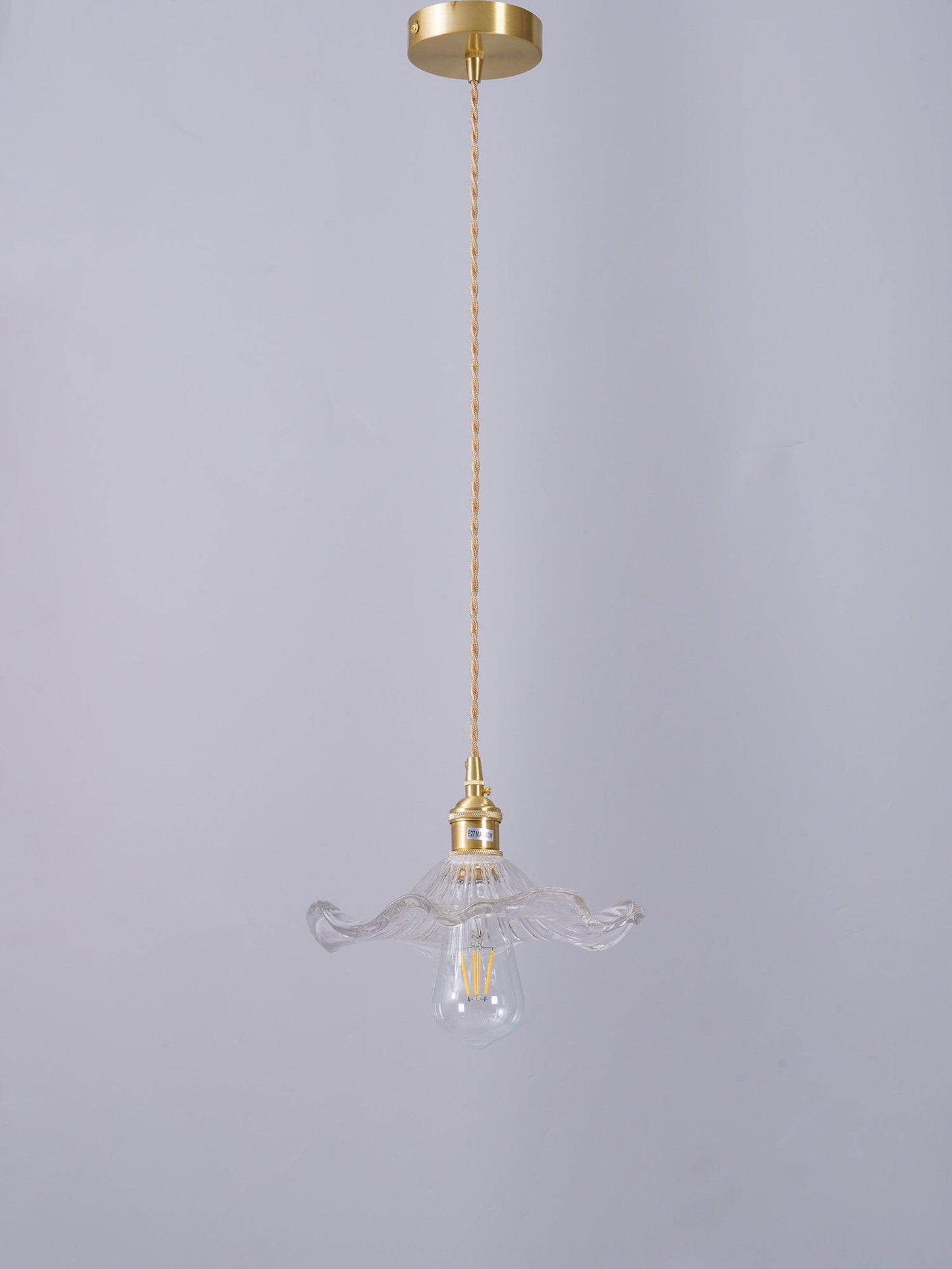 Elegant Glass Floral Hanging Light