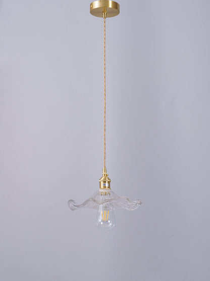 Elegant Glass Floral Hanging Light