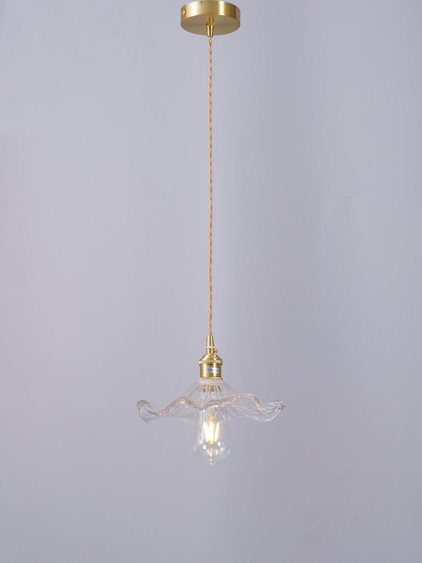 Elegant Glass Floral Hanging Light