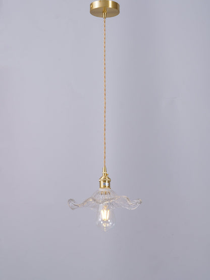 Elegant Glass Floral Hanging Light