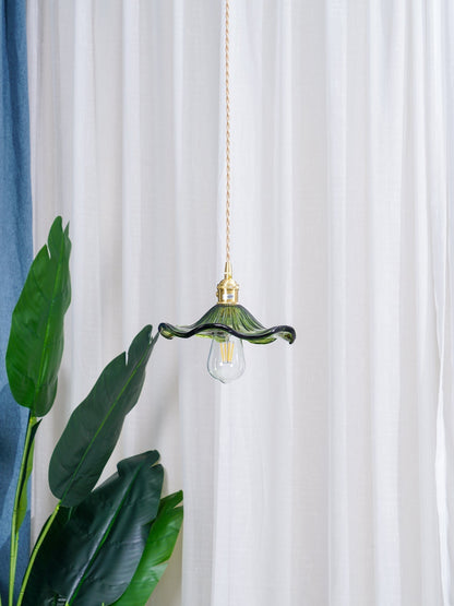 Elegant Glass Floral Hanging Light
