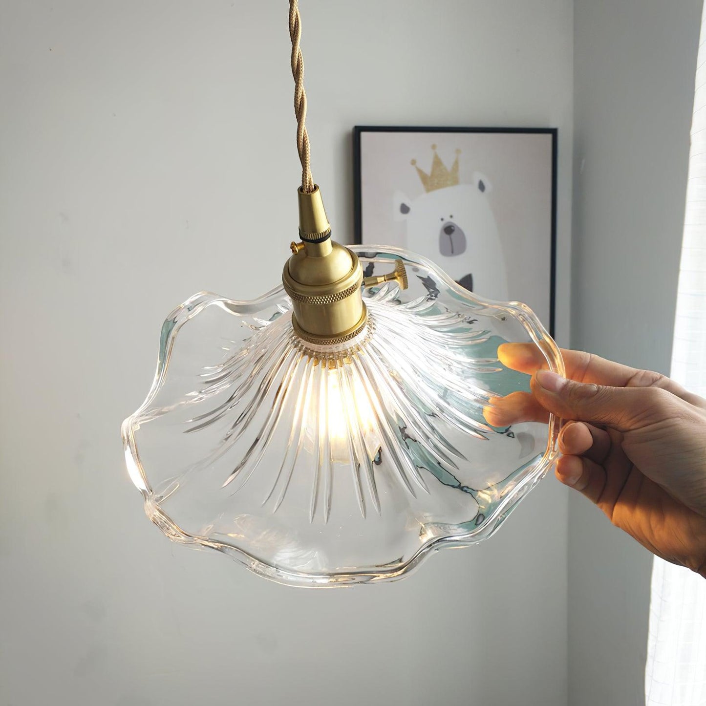 Beautiful Floral Pendant Light Fixture