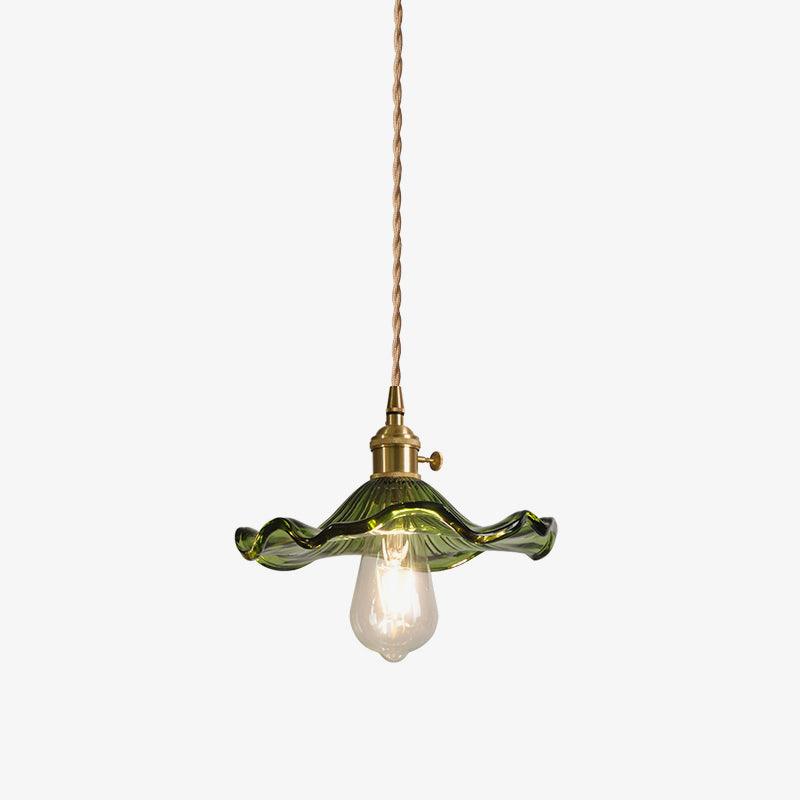 Elegant Glass Floral Hanging Light