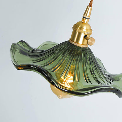 Elegant Glass Floral Hanging Light