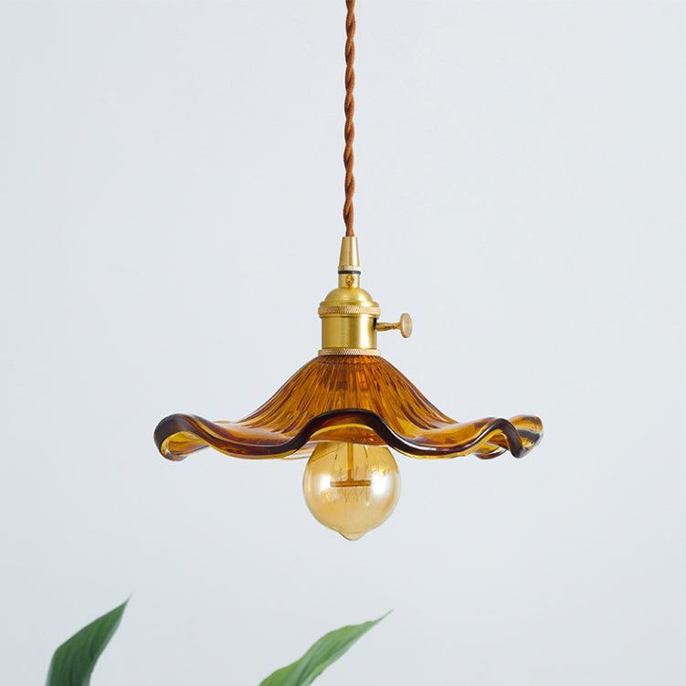 Elegant Glass Floral Hanging Light