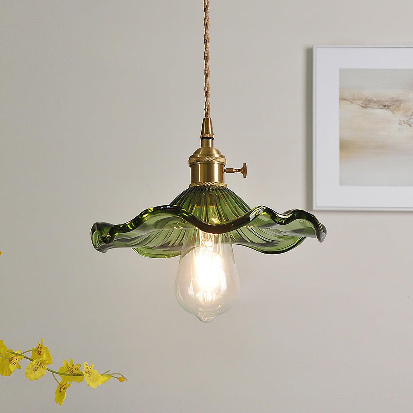 Beautiful Floral Pendant Light Fixture