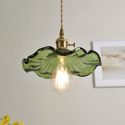 Elegant Glass Floral Hanging Light