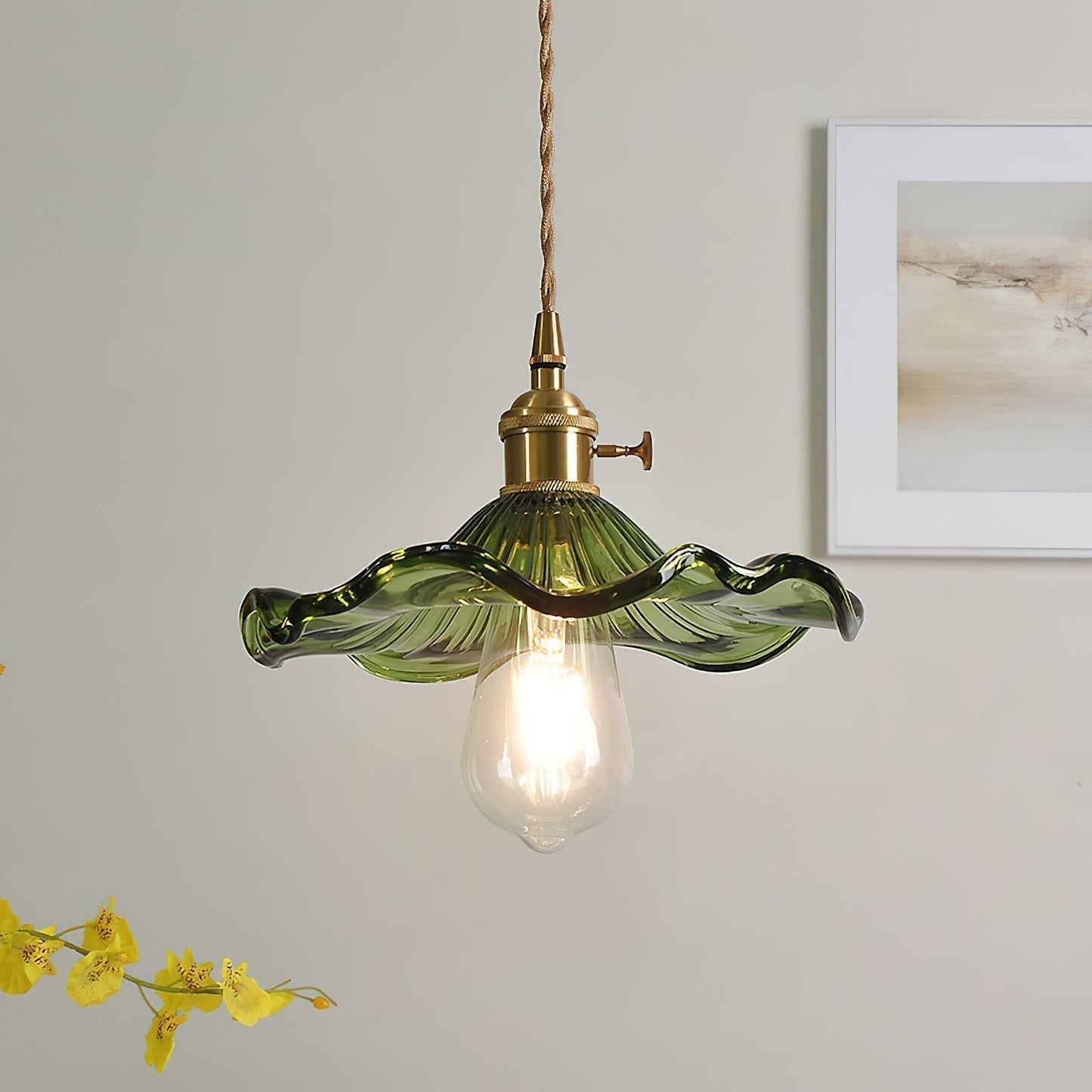 Beautiful Floral Pendant Light Fixture