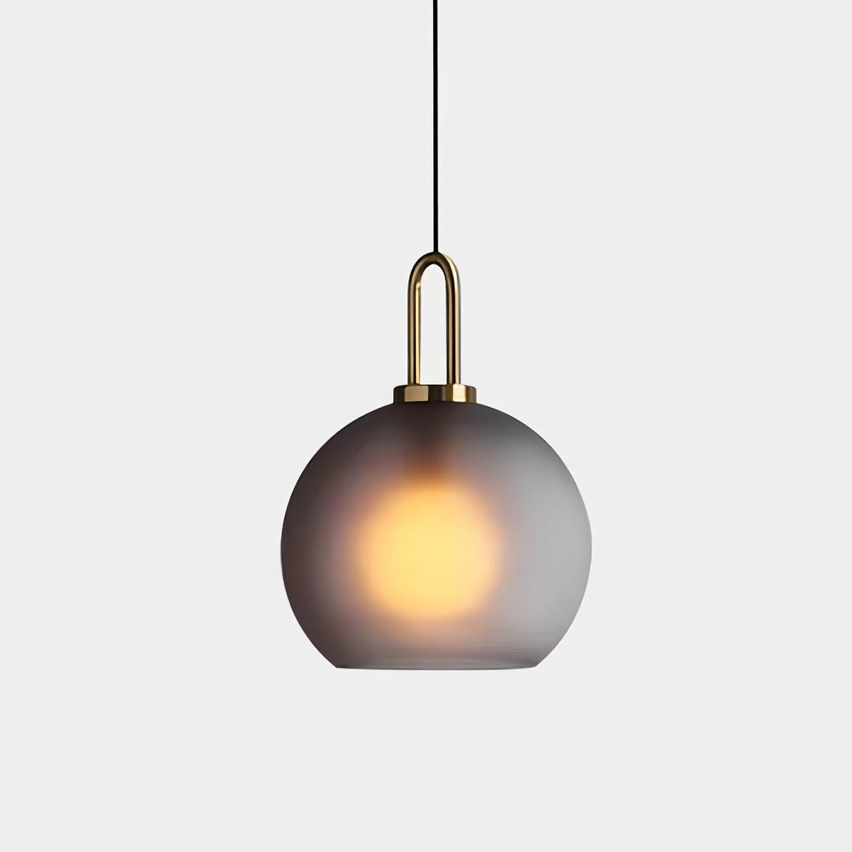 Sleek Glass Pendant Light Modern Ceiling Fixture
