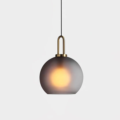 Sleek Glass Pendant Light Modern Ceiling Fixture