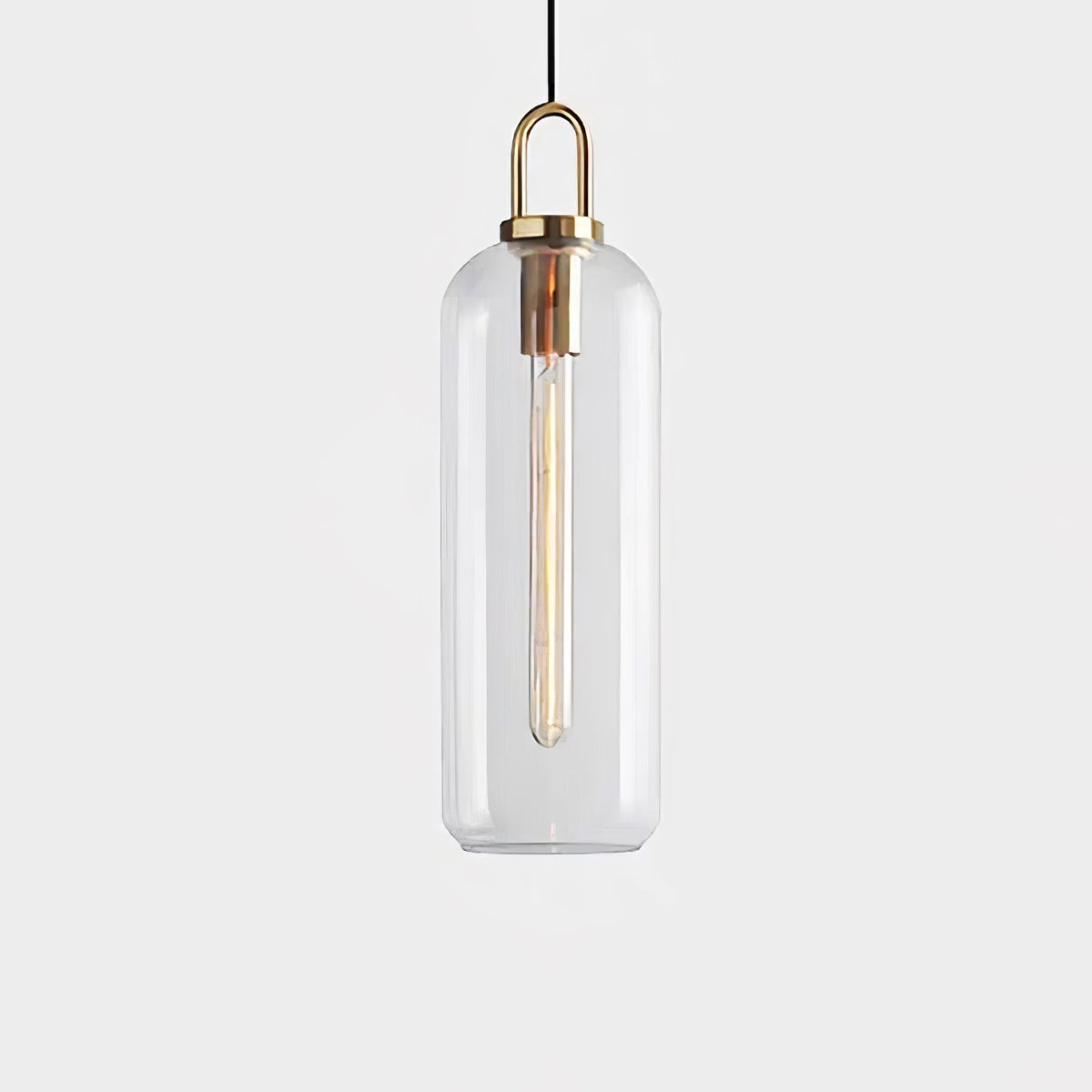 Sleek Glass Pendant Light Modern Ceiling Fixture