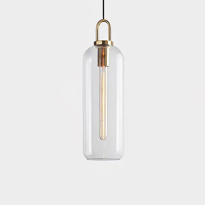 Sleek Glass Pendant Light Modern Ceiling Fixture