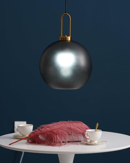 Sleek Glass Pendant Light Modern Ceiling Fixture