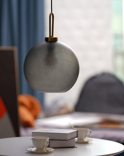 Sleek Glass Pendant Light Modern Ceiling Fixture