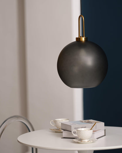 Sleek Glass Pendant Light Modern Ceiling Fixture