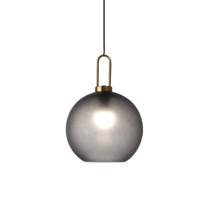 Sleek Glass Pendant Light Modern Ceiling Fixture