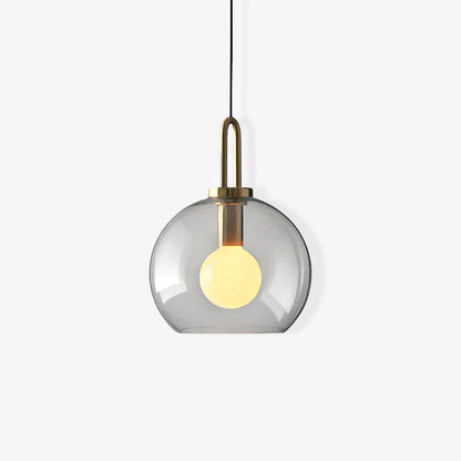 Sleek Hanging Glass Pendant Light
