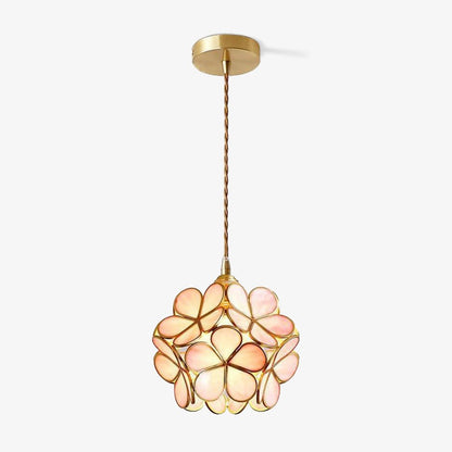 Elegant Glass Pendant Ceiling Light Adjustable Height