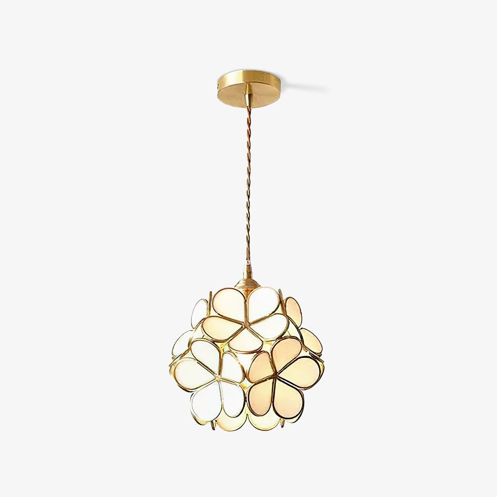 Elegant Glass Pendant Ceiling Light Adjustable Height