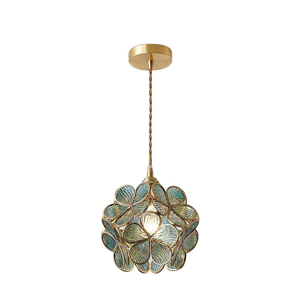 Elegant Glass Pendant Ceiling Light Adjustable Height