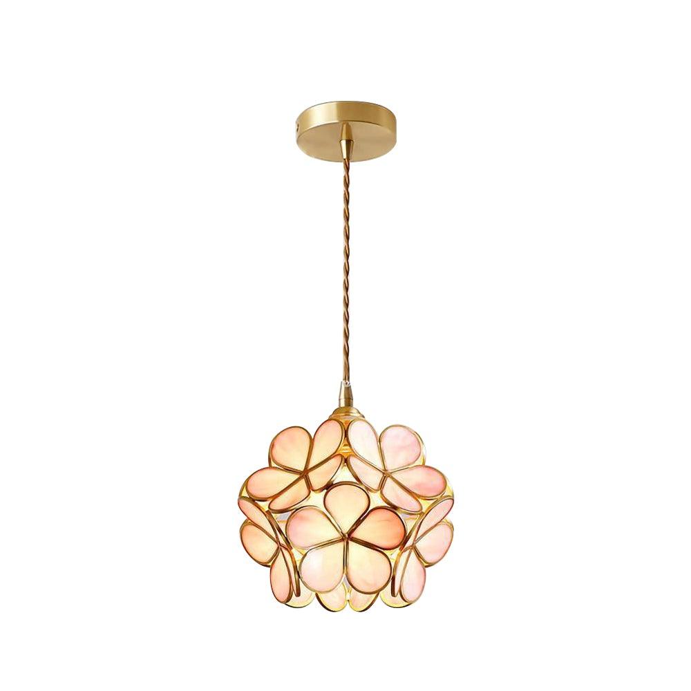 Elegant Glass Pendant Ceiling Light Adjustable Height