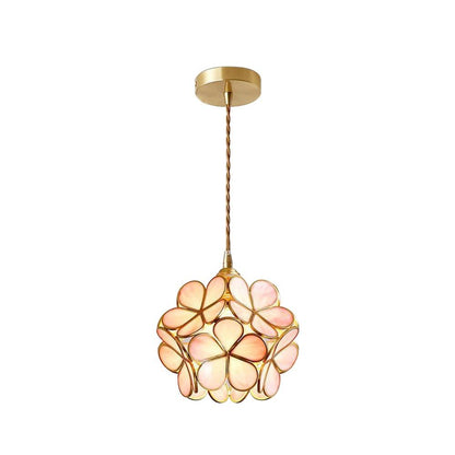 Elegant Glass Pendant Ceiling Light Adjustable Height