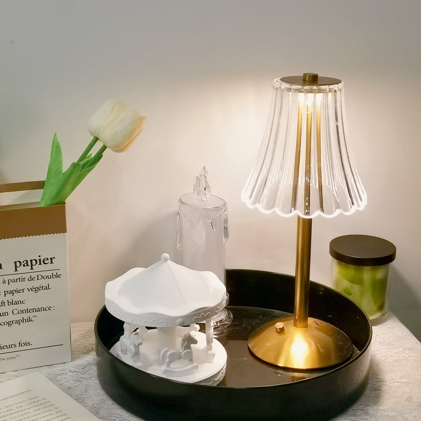Luxury Gold Compact Desk Lamp