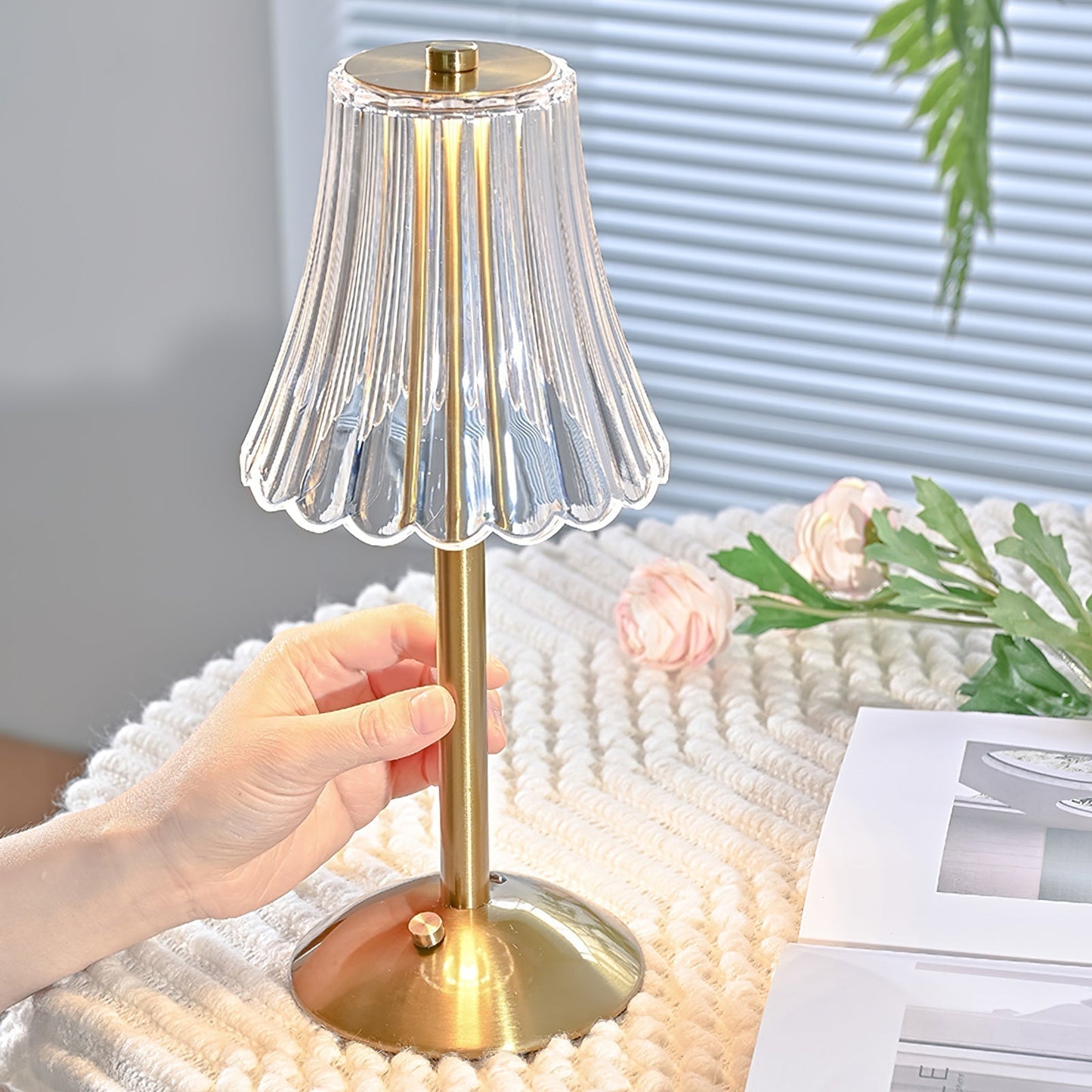 Luxury Gold Compact Desk Lamp