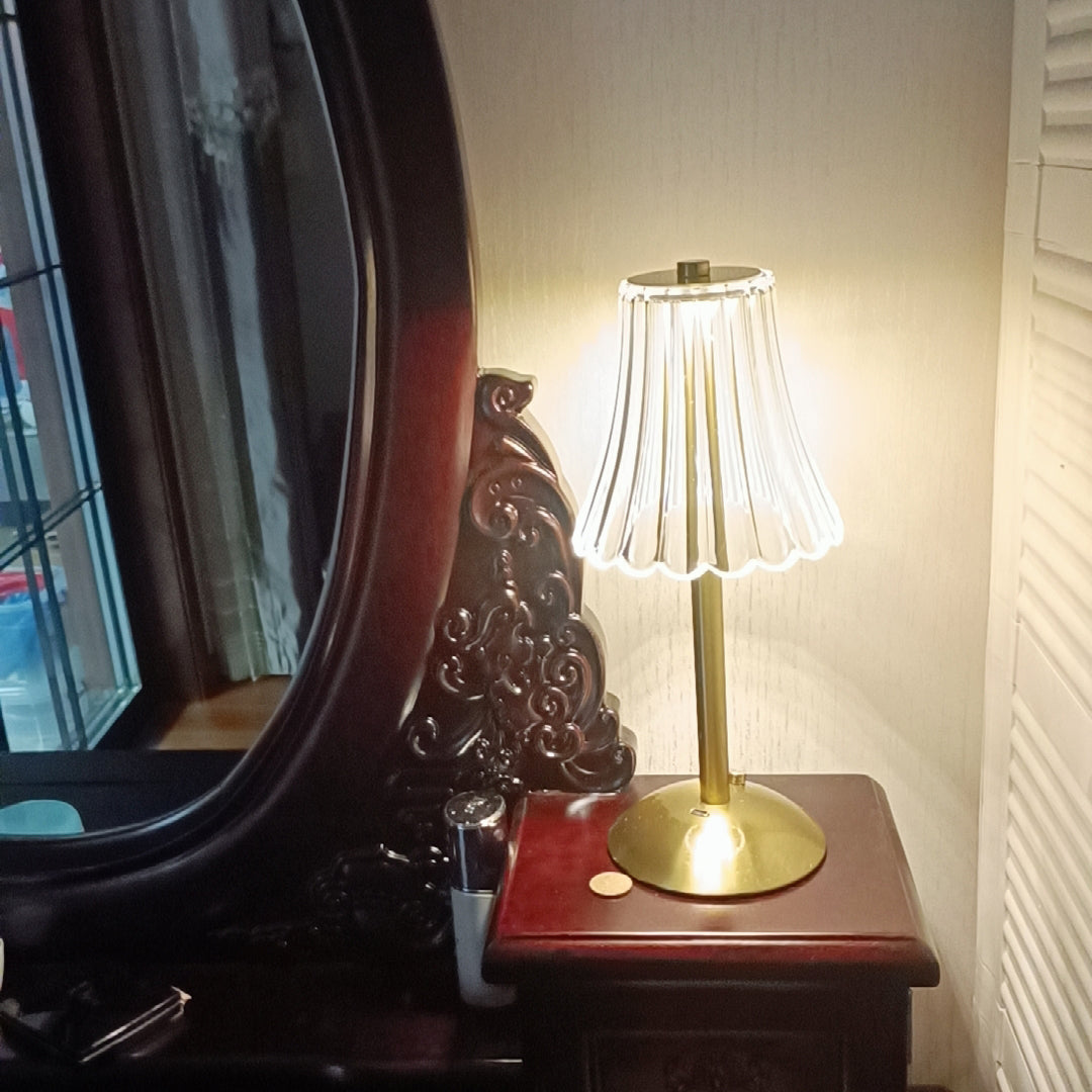 Luxury Gold Compact Desk Lamp