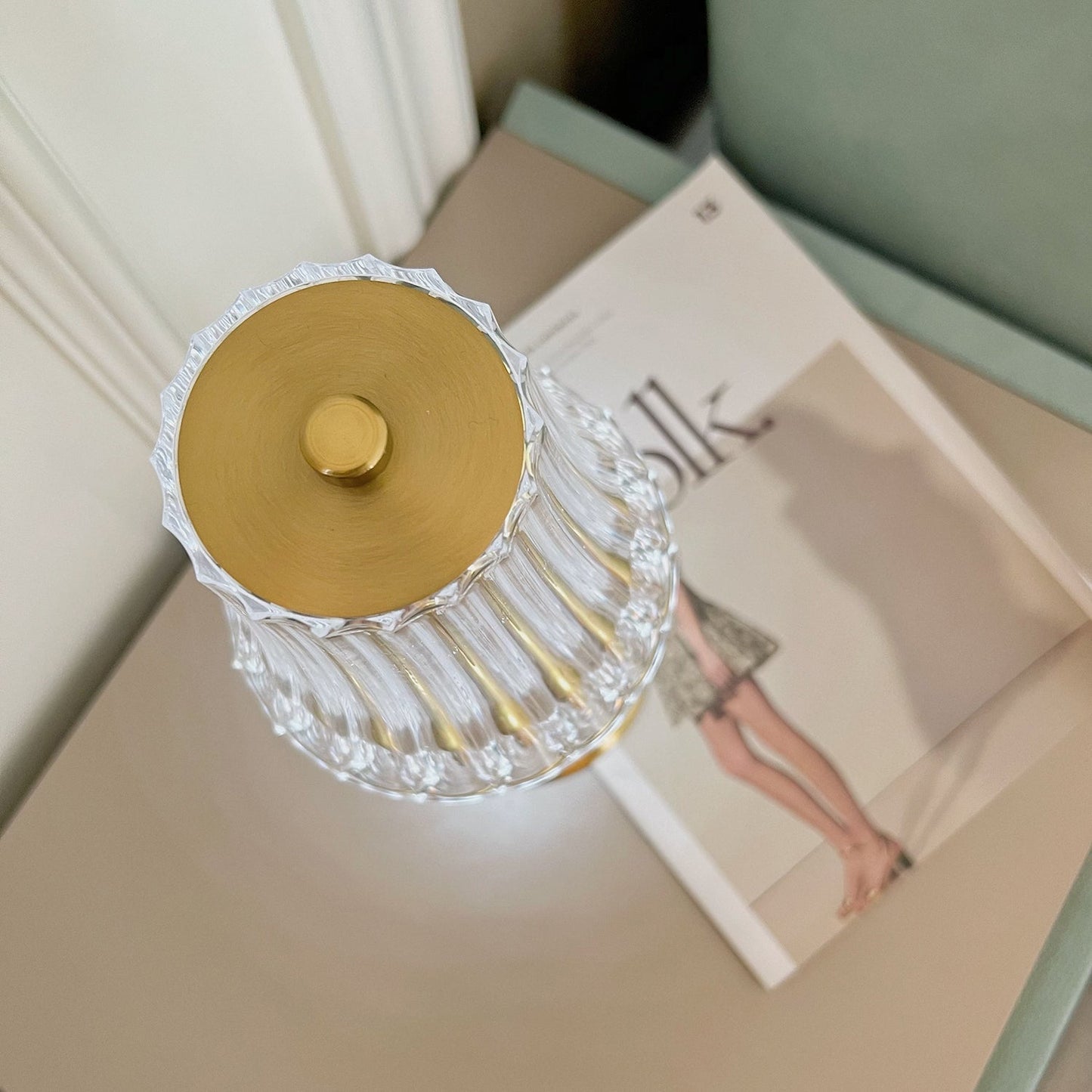 Luxury Gold Compact Desk Lamp