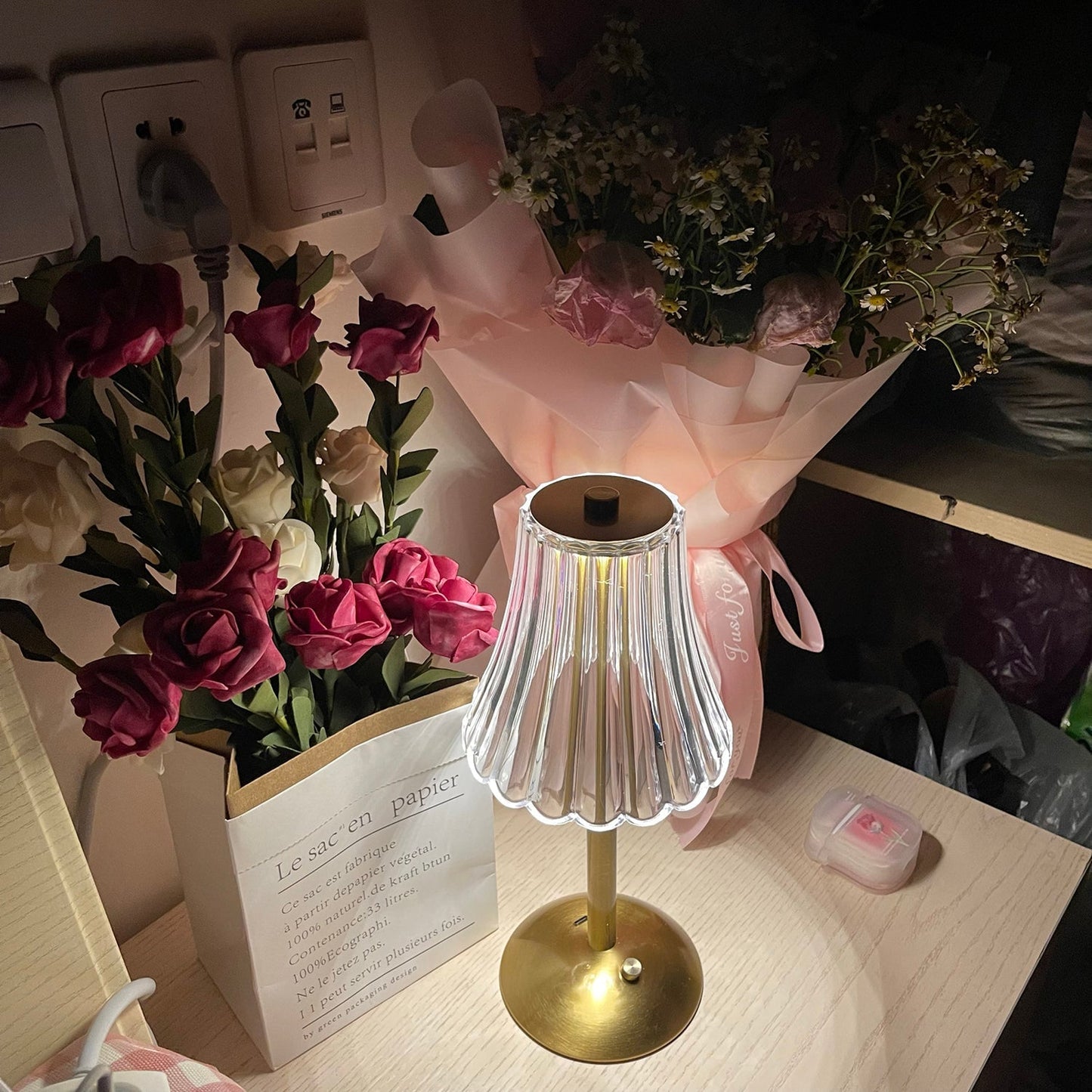 Luxury Gold Compact Desk Lamp